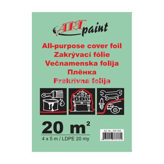 LDPE Zakrývací fólie 4x5m (20my)