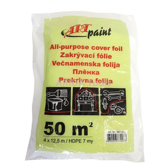 HDPE Zakrývací fólie 4x12,5m (7my)