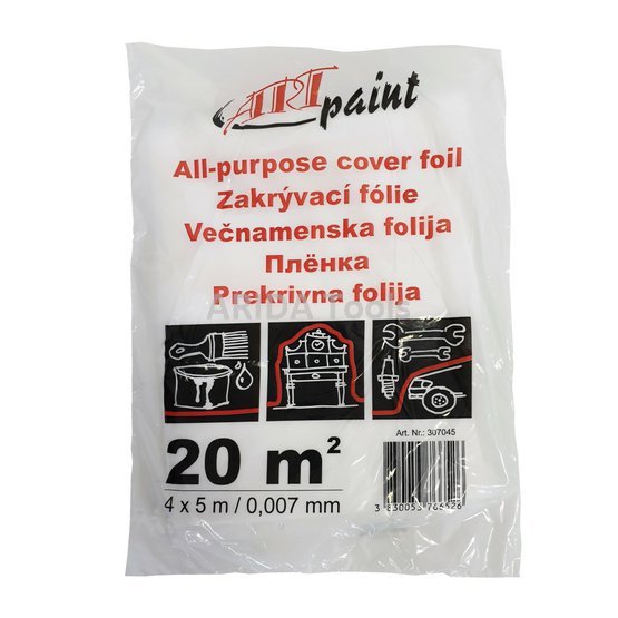 HDPE Zakrývací fólie 4x5m (7my)